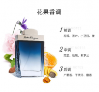 菲拉格慕（Ferragamo）蓝色经典淡香水50ml 男士香