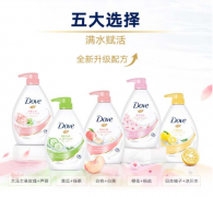 多芬沐浴露 桃悦水透沐浴乳1000g 白桃果香 0皂基 清爽